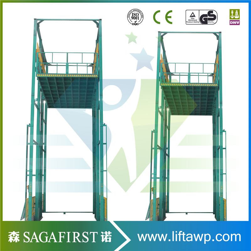 Hydraulic Guide Rails Material Lift Cargo Elevator